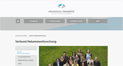 Desktop Screenshot of hebammenforschung.de